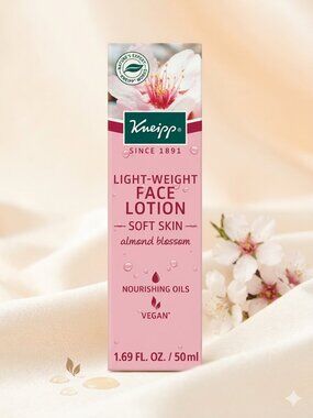 Kneipp Almond Blossom Light Weight Face Lotion Soft Skin 1.69 oz